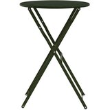 Bistro Stol Tamnozelena Ø 50 x 71 cm Čelik s prahom | shoptok.hr