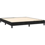 Krevet s oprugama i madracem crni 160x200 cm baršunasti | shoptok.hr