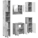  Set namještaja za kupaonicu 5 pcs Beton siva 61 x 35 x 64 cm | shoptok.hr