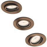 Philips 50393/05/PN - Komplet od 3 ugradne plafonske svetiljke DONEGAL 1xGU10/5,5W/230V Cene