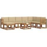  Set vanjskih sofa 9 kom. Prirodna i bež | shoptok.hr
