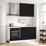  Kuhinjska jedinica LUCCA 5 pcs Crna Konstruirano drvo | shoptok.hr
