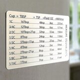 INF Magnetna tabela pretvorbe za kuhinjo za hladilnik White, (22106210) | Shoptok.si