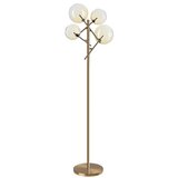 Ideal Lux - LED stojeća lampa EQUINOXE 4xG4/2W/230V mesing/zadimljeno staklo | Eponuda.com