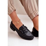 VINCEZA Elegant Women's Moccasins Made Of Natural Leather Black 91114 | Shoptok.si