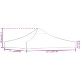 Krov za šator za zabave 3 x 3 m bež 270 g/m² | shoptok.hr