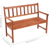  Vrtna klupa s jastukom 120 cm od masivnog bagremovog drva | shoptok.hr