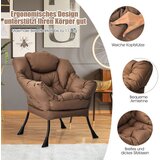 Namještaj Tapecirana fotelja s naslonima za ruke i bočnim džepom Fotelja za opuštanje Ležaljka TV fotelja, | shoptok.hr