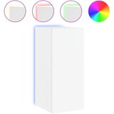 vidaXL Zidni TV ormarić s LED svjetlima bijeli 30,5 x 35 x 70 cm Cijene