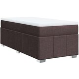 Krevet s oprugama i madracem tamnosmeđi 90 x 200 cm od tkanine | shoptok.hr