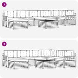  Set vanjskih sofa 8 kom. Prirodna i bež | shoptok.hr