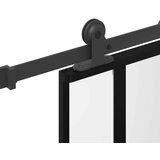 vidaXL Drsna vrata z opremo 76x205 cm kaljeno steklo in aluminij | Shoptok.si