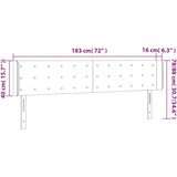  LED uzglavlje tamnosivo 183x16x78/88 cm baršunasto | shoptok.hr