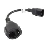 Lanberg CA-C14E-10CC-0018-BK power cable Black C14 coupler | shoptok.hr