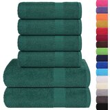 vidaXL 6-dijelni set ručnika zelena boja jabuke 360 gsm 100 % pamuk | shoptok.hr