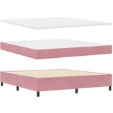 Box spring krevet s madracem Ružičasta 180 x 200 cm Baršun | shoptok.hr