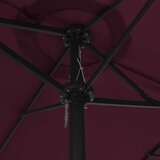  Vrtni suncobran s aluminijskom šipkom 460 x 270 cm bordo | shoptok.hr
