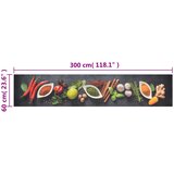 Kuhinjski tepih perivi s uzorkom začina 60 x 300 cm baršunasti | shoptok.hr