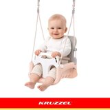Kruzzel 3-u-1 dječja ljuljačka sivo-bež boje | shoptok.hr