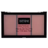 Gabriella Salvete trio blush palette paleta ružičastih rumenila 15 g nijansa 02 rose