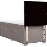 vidaXL Box spring postelja z vzmetnico taupe 90x190 cm blago | Shoptok.si
