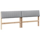  Tapecirani uzglavlje Svijetlo siva 200 cm Čvrsto borovo drvo | shoptok.hr