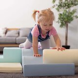  Jastučići za penjanje, meke igračke, 6-dijelni set jastučića za djecu, poligon (pastelne boje) | shoptok.hr