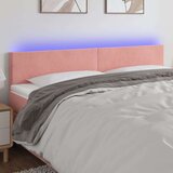  Posteljno vzglavje roza 160x5x78/88 cm žamet Cene