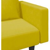  2-dijelni set sofa s jastucima žuti baršunasti | shoptok.hr