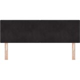  LED uzglavlje s gumbima Crno 72 cm Baršun | shoptok.hr