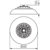 Kanlux 46371 - led rgbw prigušiva svetiljka sa ventilatorom plave pan LED/48W/230V cct crna + daljinski upravljač | Eponuda.com