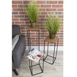  Stalak za cveće BASICLOFT 40x24 crna/braon | Eponuda.com