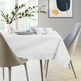 AmeliaHome Stolnjak Gaia s manšetom 100x100 cm, bijela | shoptok.hr