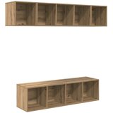  Set TV komoda 4 kom. Umjetnički hrast Konstruirano drvo | shoptok.hr