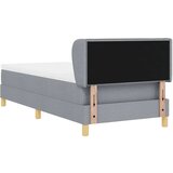 vidaXL Krevet s oprugama i madracem krem 90x200 cm Svjetlosiva | shoptok.hr