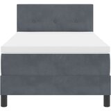 Box spring krevet Tamno siva 80 x 200 cm Baršun | shoptok.hr