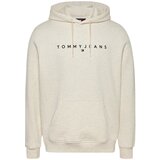Tommy Jeans Sweater majica bež melange / crvena / crna | shoptok.hr