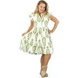 Pri Shirt dress with frills and print cotton and linen AMELIA | shoptok.hr