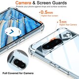 Techsuit Shockproof Clear Silicone prozirna maskica otporna na udarce za Google Pixel 8a | shoptok.hr