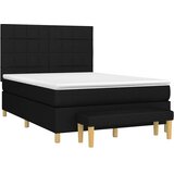  Krevet s oprugama i madracem crni 140x200 cm od tkanine | shoptok.hr