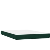 Box Spring krevet s madracem tamno zeleni 160x220 cm baršun | shoptok.hr