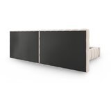 Micadoni Home Bež oblazinjena zakonska postelja s prostorom za shranjevanje z letvenim dnom 160x200 cm Mamaia – | Shoptok.si