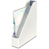 Leitz "Wow" Držalo za dokumente, plastika 73 mm, dvobarvna, bela | Shoptok.si