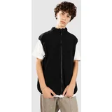 Reversible Fleece Brezrokavnik black