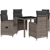 vidaXL Zunanja jedilnica 5 pcs PE ratan in prašno premazano jeklo, (5000271487) | Shoptok.si