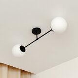  plafonski luster moon 2xE27/15W/230V crni | Eponuda.com