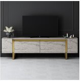 Hanah home tv polica yildiz travertine gold
