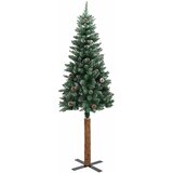  Tanko božićno drvce s pravim drvom i snijegom zeleno 150 cm | shoptok.hr