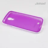 silikonski ovitek Samsung Galaxy S4 i9500 TPU/T prozorno vijola z okvirjem + Zaščitna folija