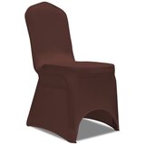 Maison Chic Prevleka za zunanjo pohištvo - Raztegljiva Prevleka za Stol 4 kosi Rjave Barve, (21795175) Cene